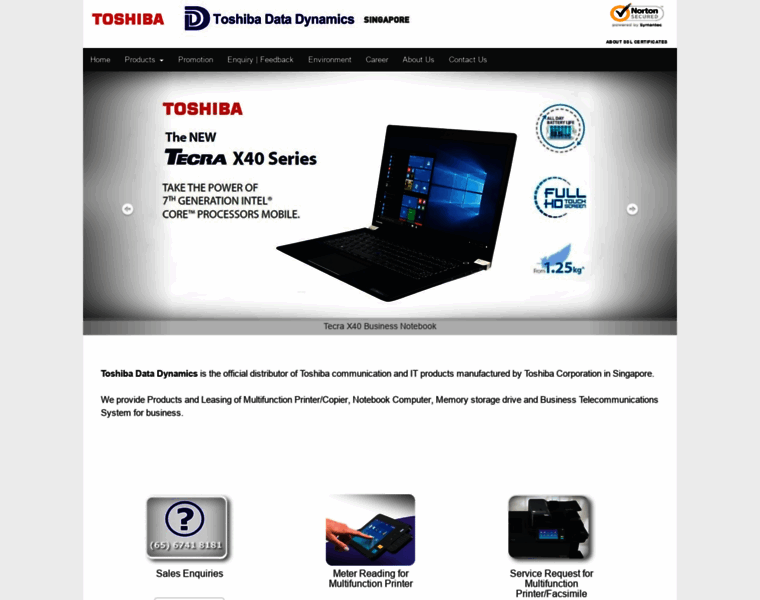 Toshibadata.com.sg thumbnail