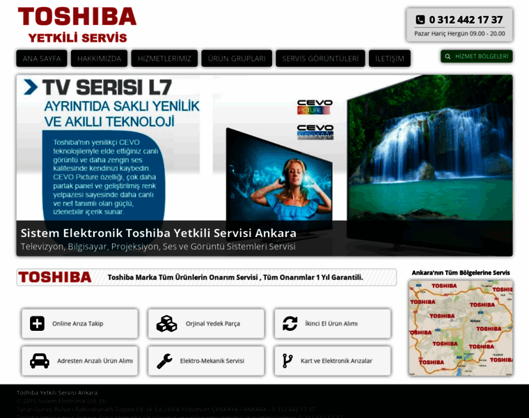 Toshibaservisankara.com thumbnail