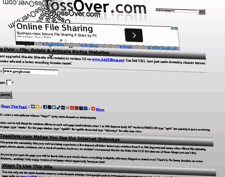 Tossover.com thumbnail