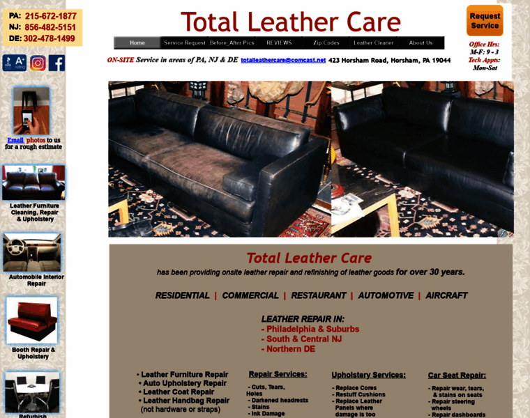 Totalleathercare.com thumbnail