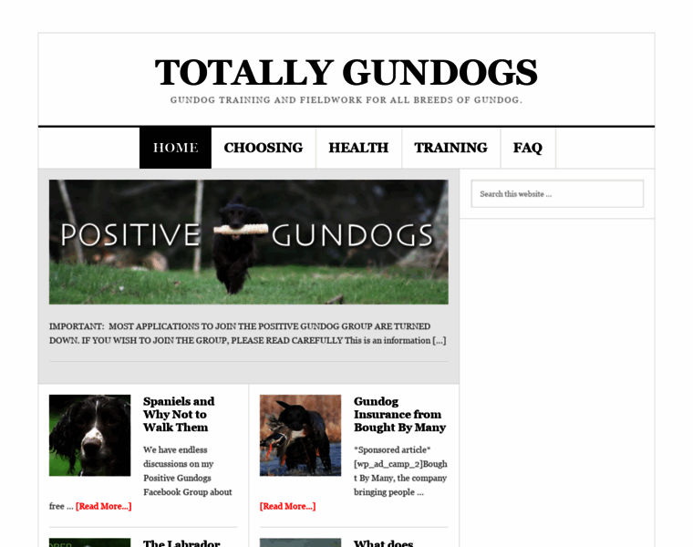 Totallygundogs.com thumbnail
