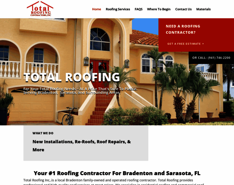 Totalroofing.net thumbnail