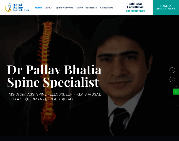 Totalspinesolutions.com thumbnail