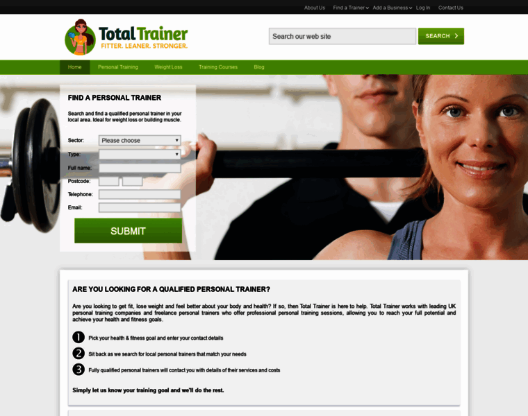 Totaltrainer.co.uk thumbnail