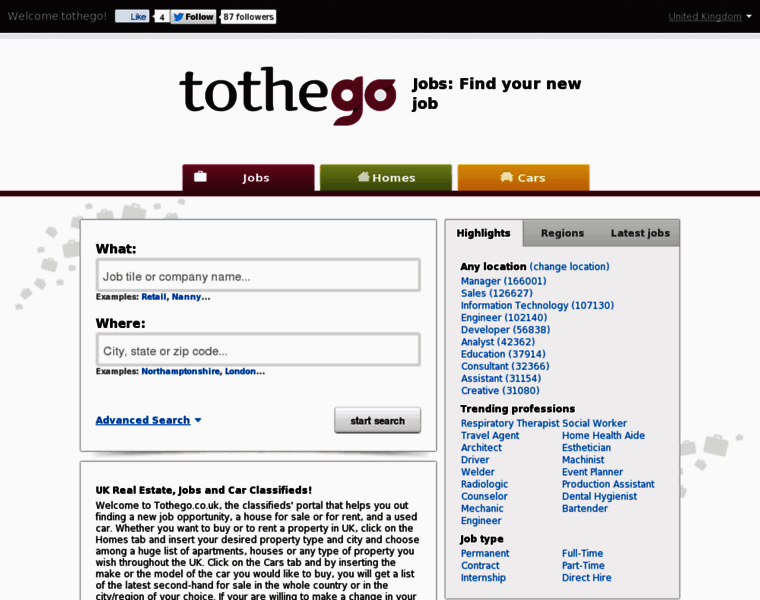 Tothego.co.uk thumbnail