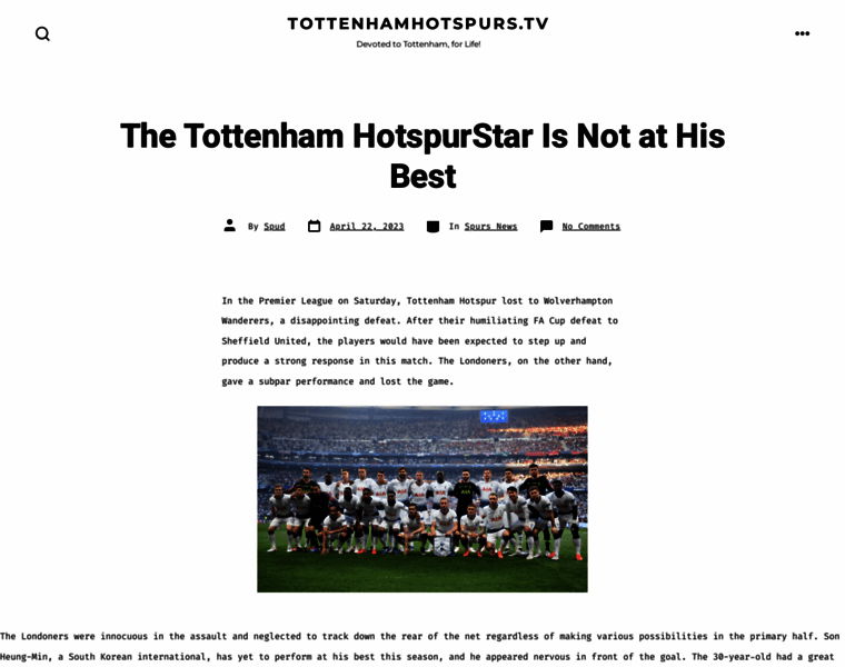 Tottenhamhotspurs.tv thumbnail