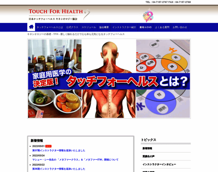 Touch4health.kinesiology.jp thumbnail
