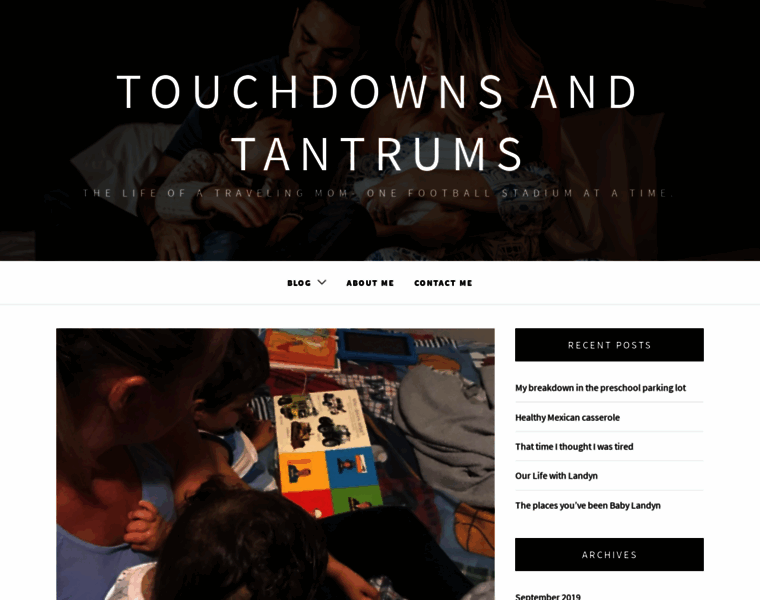 Touchdownsandtantrums.com thumbnail