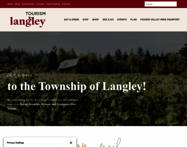 Tourism-langley.ca thumbnail