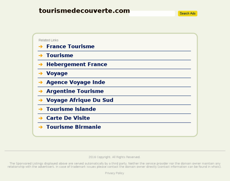 Tourismedecouverte.com thumbnail