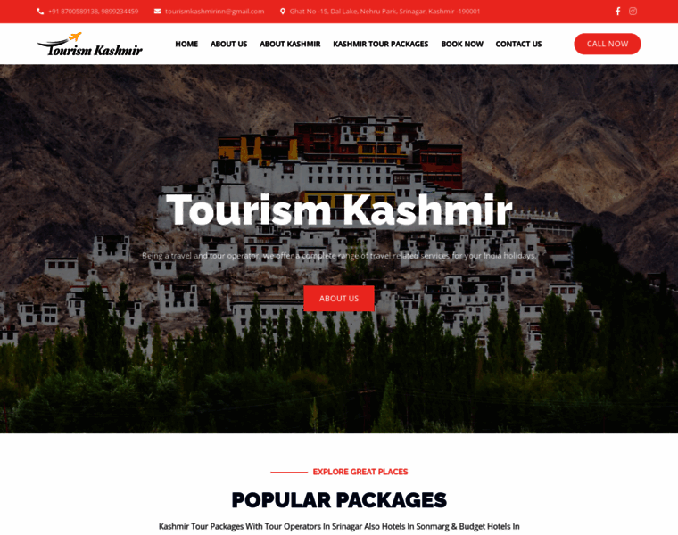 Tourismkashmir.co.in thumbnail