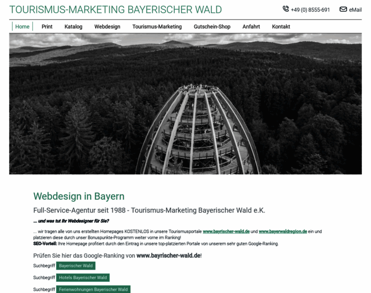 Tourismus-marketing-bayerischer-wald.de thumbnail