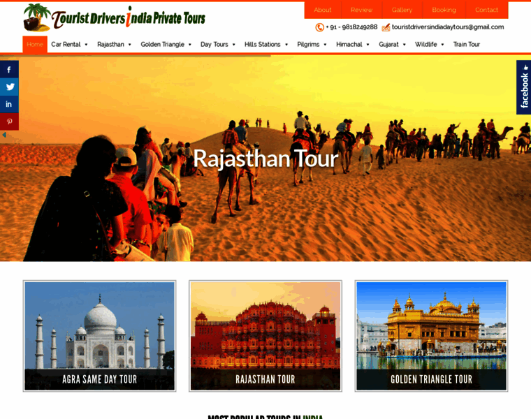 Touristdriversindia.com thumbnail