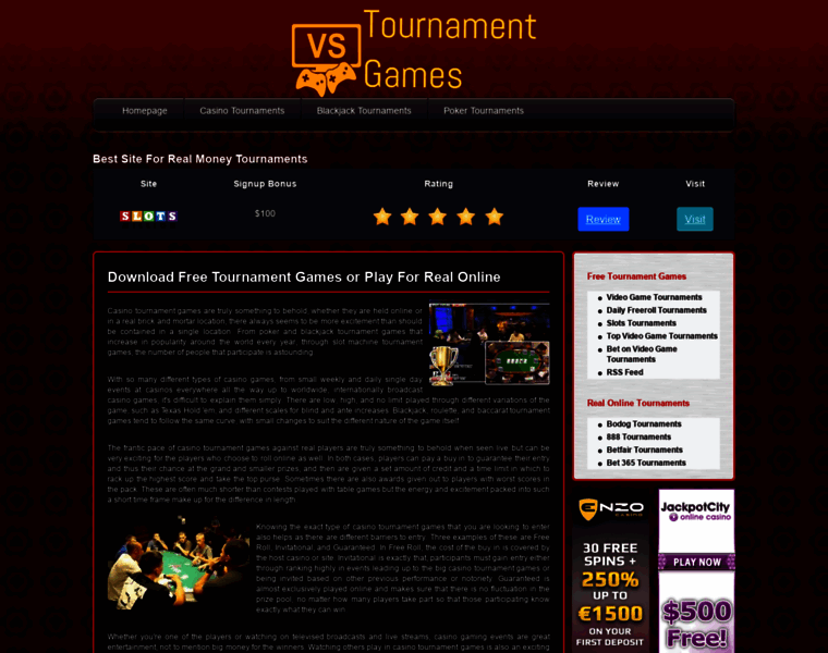 Tournamentgames.com thumbnail