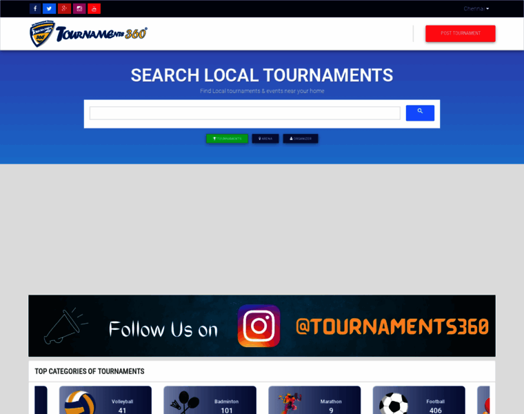 Tournaments360.in thumbnail