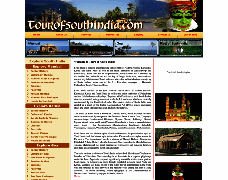 Toursofsouthindia.com thumbnail