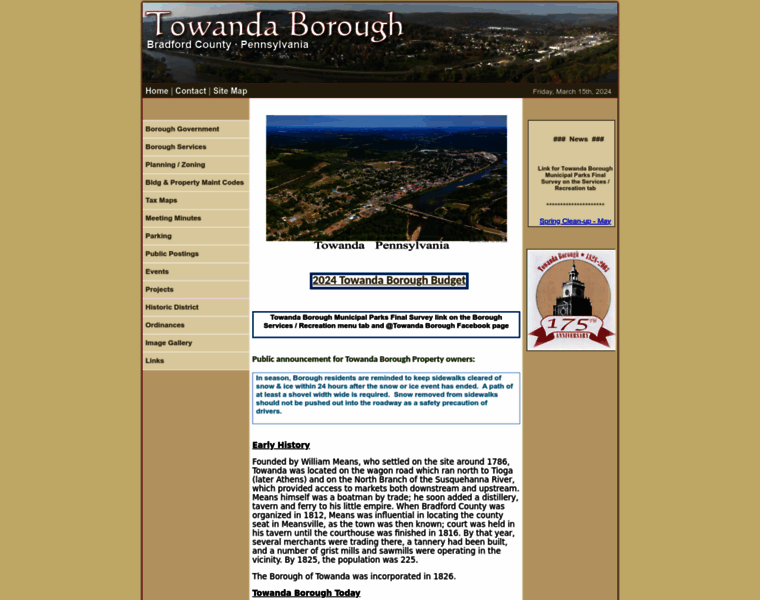 Towandaborough.org thumbnail