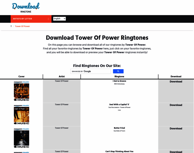 Towerofpower.download-ringtone.com thumbnail