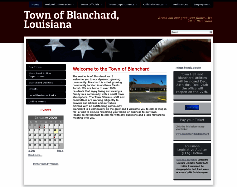 Townofblanchard.us thumbnail