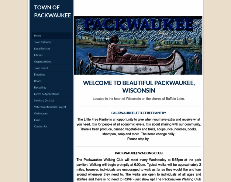 Townofpackwaukee.org thumbnail