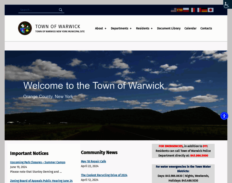 Townofwarwick.org thumbnail