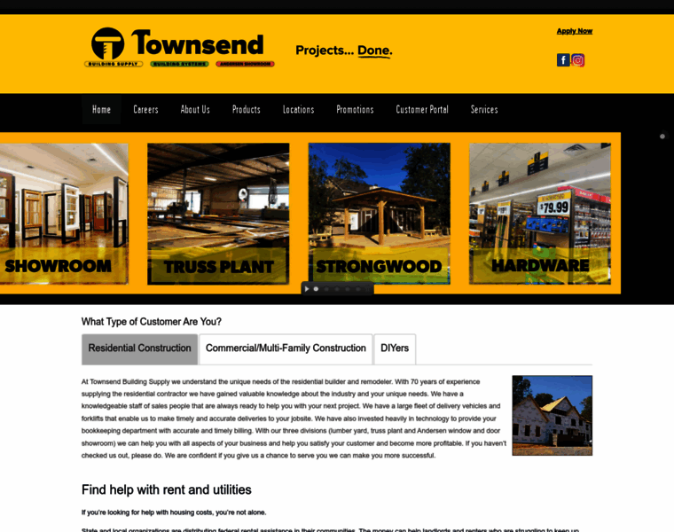 Townsendbuildingsupply.com thumbnail