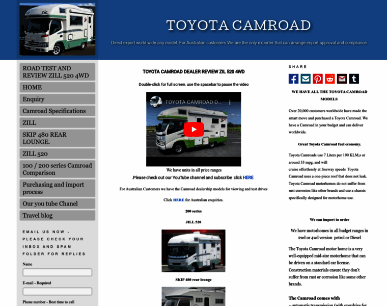 Toyota.camroad.motorhome.jigsy.com thumbnail
