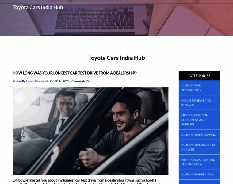 Toyotacarsindia.in thumbnail