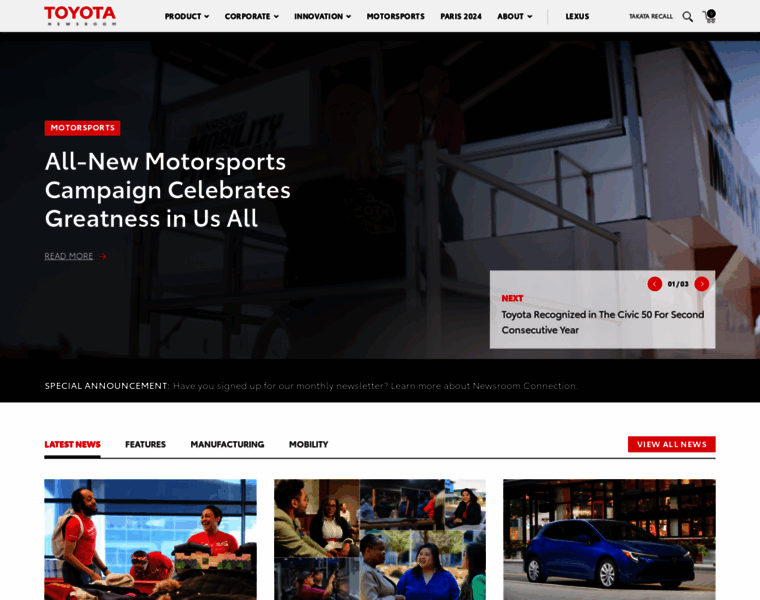 Toyotanewsroom.com thumbnail