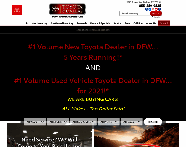 Toyotaofdallas.com thumbnail