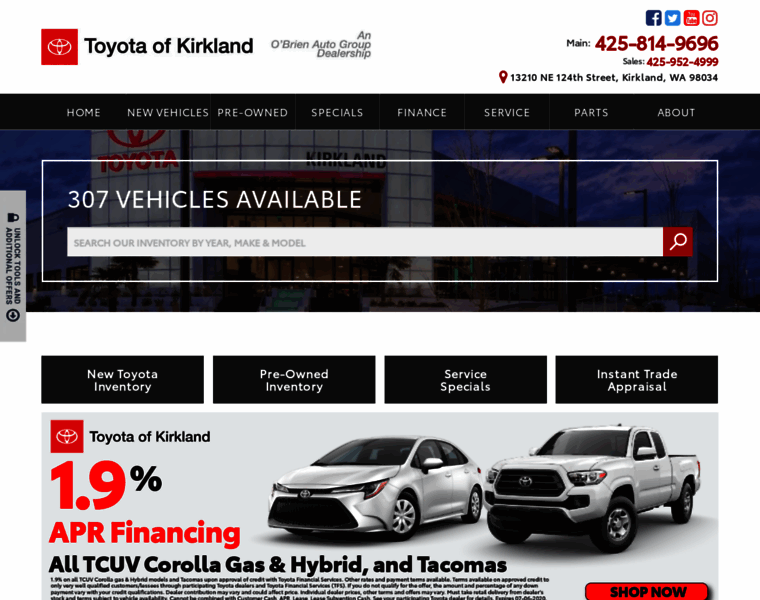 Toyotaofkirkland.com thumbnail
