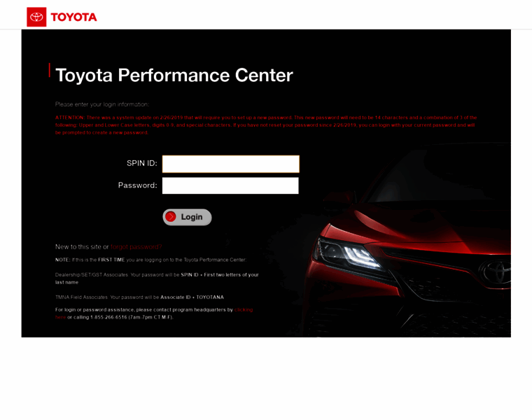 Toyotaperformancecenter.com thumbnail