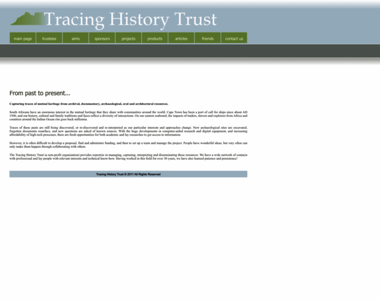 Tracinghistorytrust.co.za thumbnail