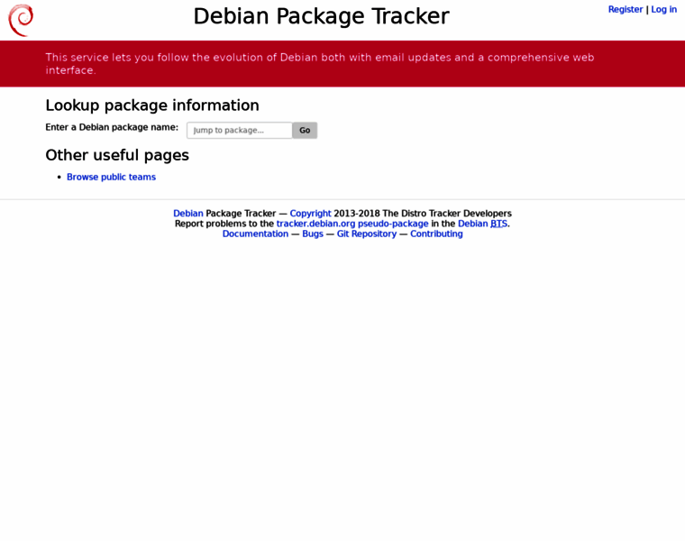 Tracker.debian.org thumbnail