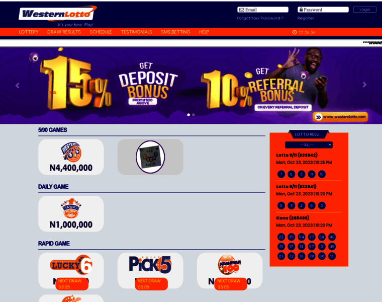 Tracking.westernlotto.com thumbnail
