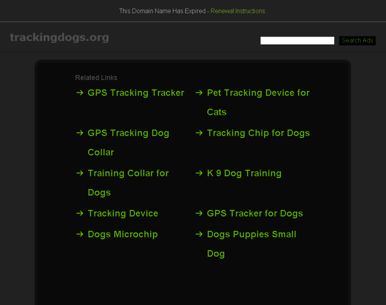 Trackingdogs.org thumbnail