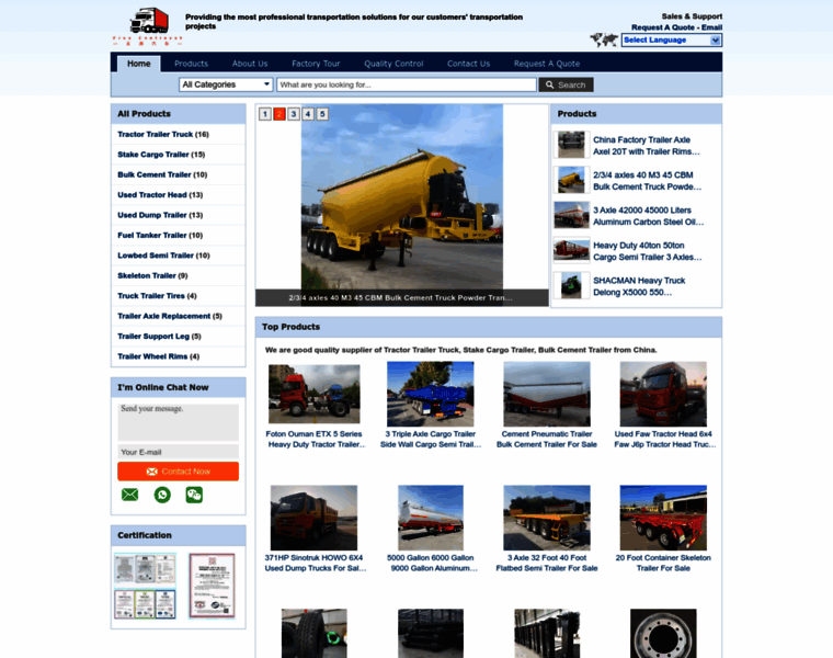 Tractortrailer-truck.com thumbnail