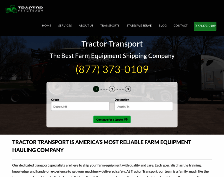 Tractortransport.com thumbnail