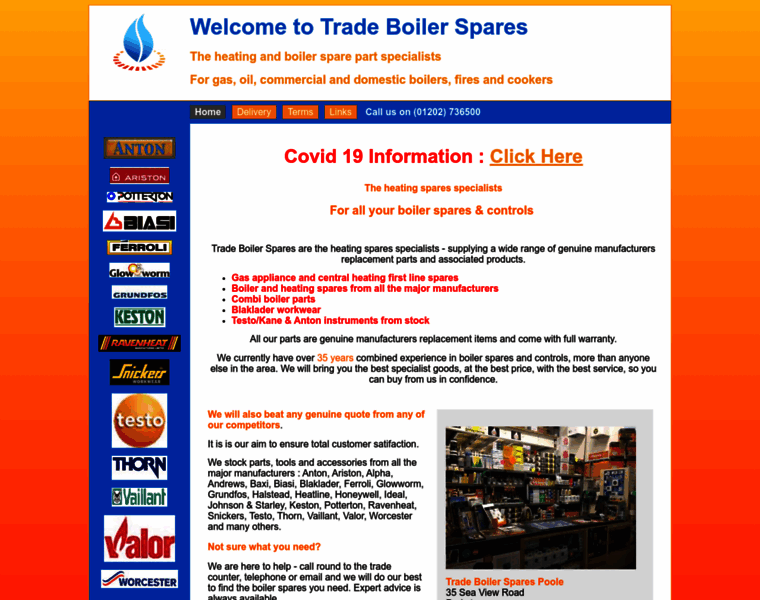 Tradeboilerspares.co.uk thumbnail