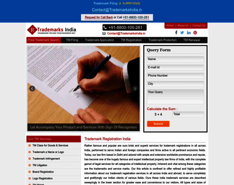Trademarksindia.in thumbnail