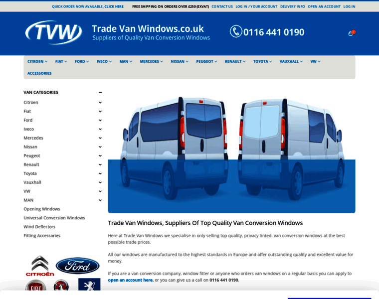 Tradevanwindows.co.uk thumbnail