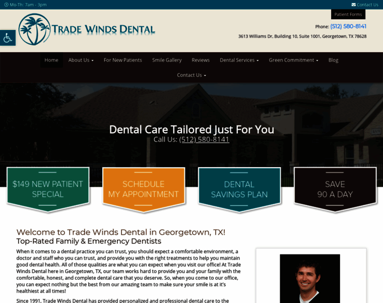 Tradewindsdental.com thumbnail