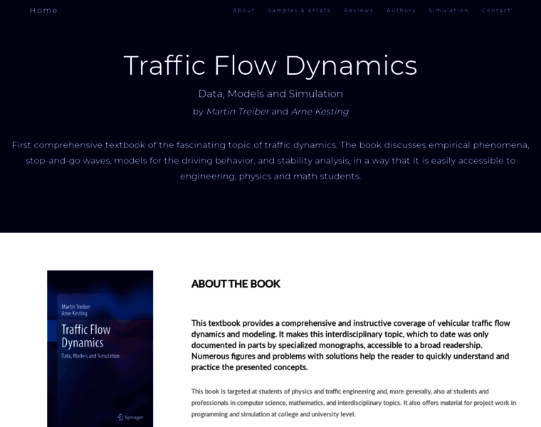 Traffic-flow-dynamics.org thumbnail
