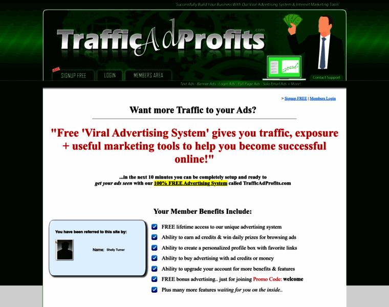 Trafficadprofits.com thumbnail