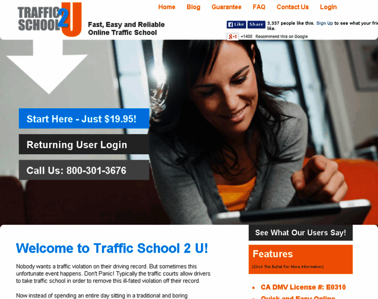 Trafficschool2u.com thumbnail