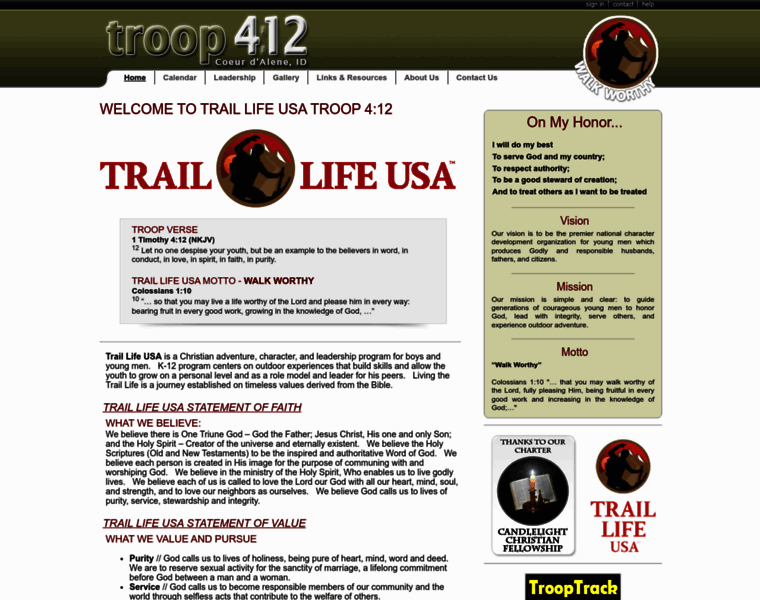 Traillifetroop412.com thumbnail