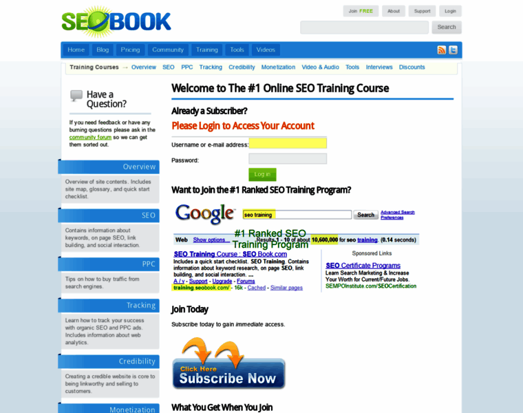 Training.seobook.com thumbnail