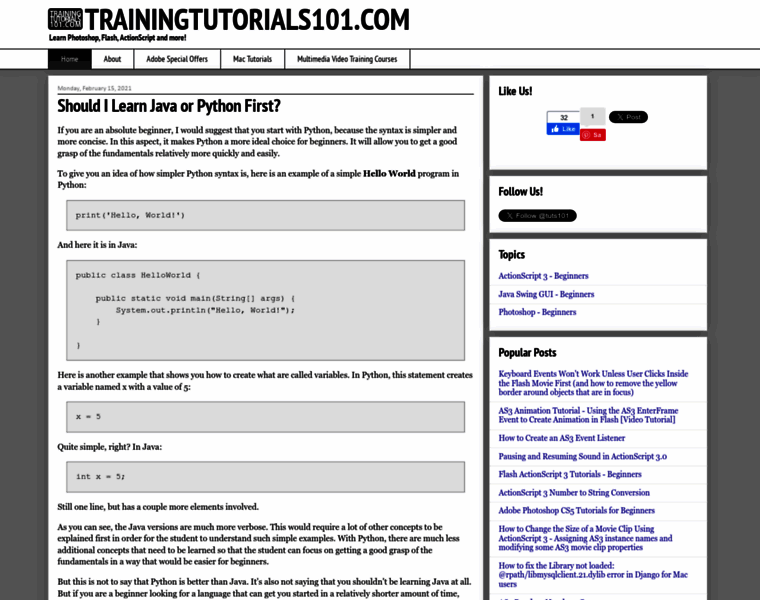 Trainingtutorials101.com thumbnail