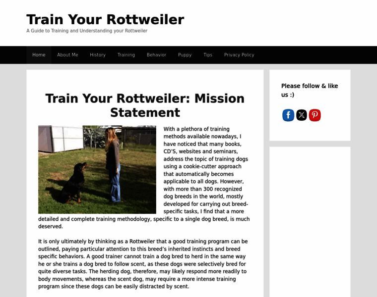 Trainyourrottweiler.com thumbnail