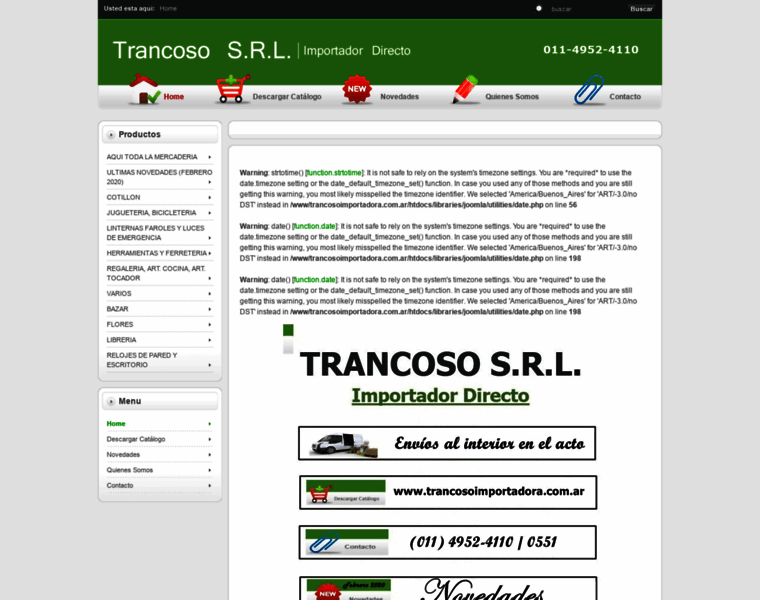 Trancosoimportadora.com.ar thumbnail